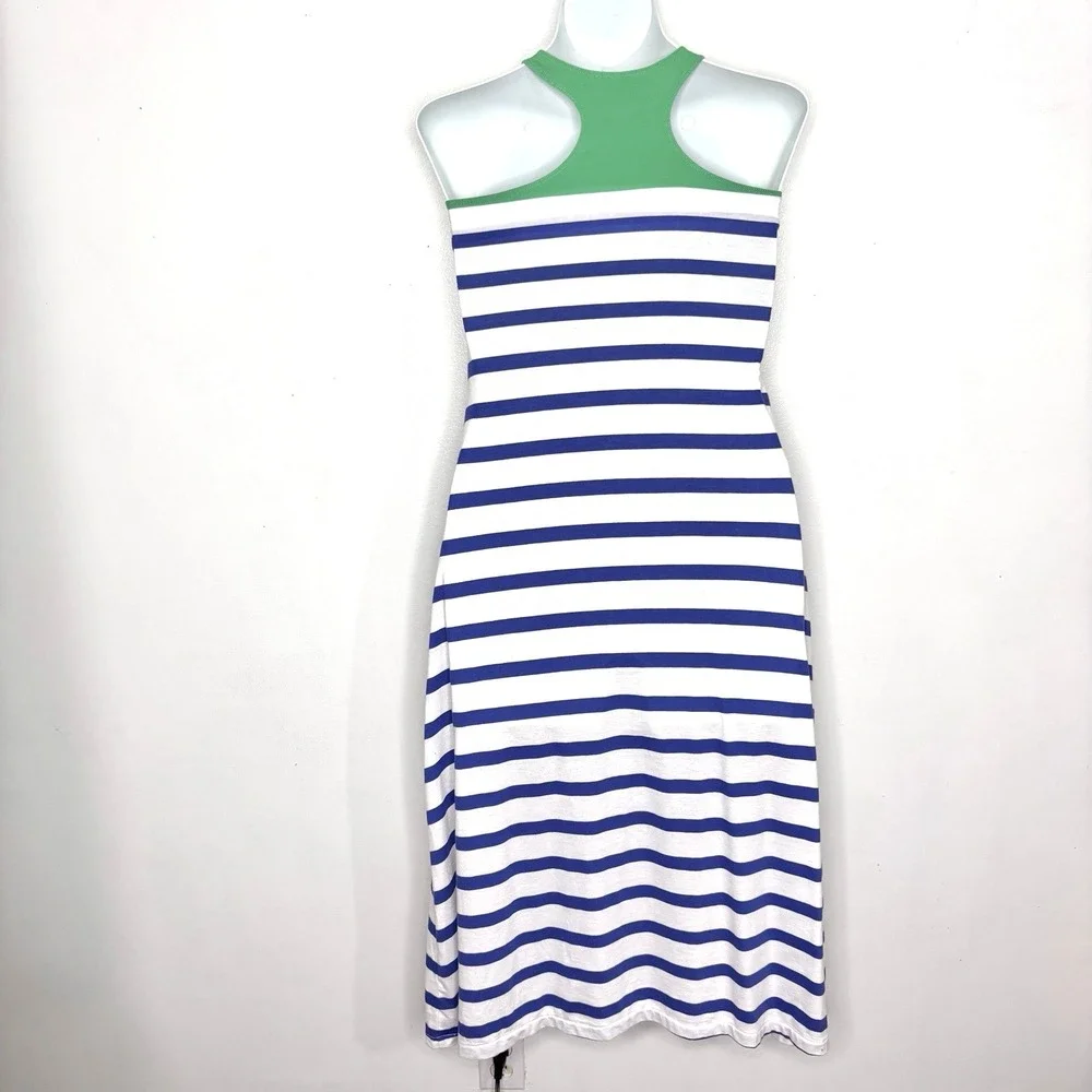 Ralph Lauren Polo Dress Girls Large 12-14 Maxi Racerback Coastal Vacation Beach